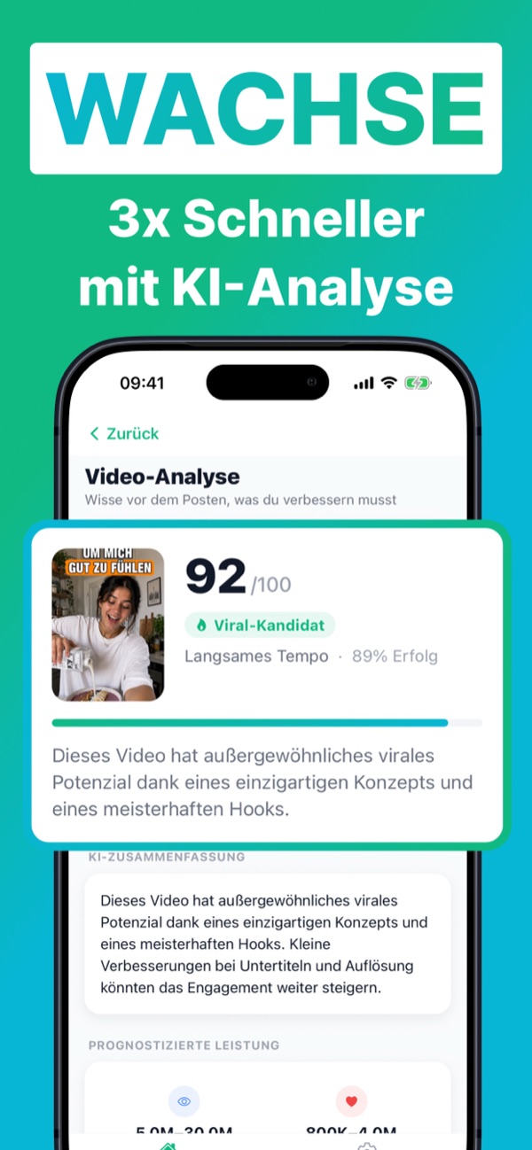 Screenshot der BeViral-App 1