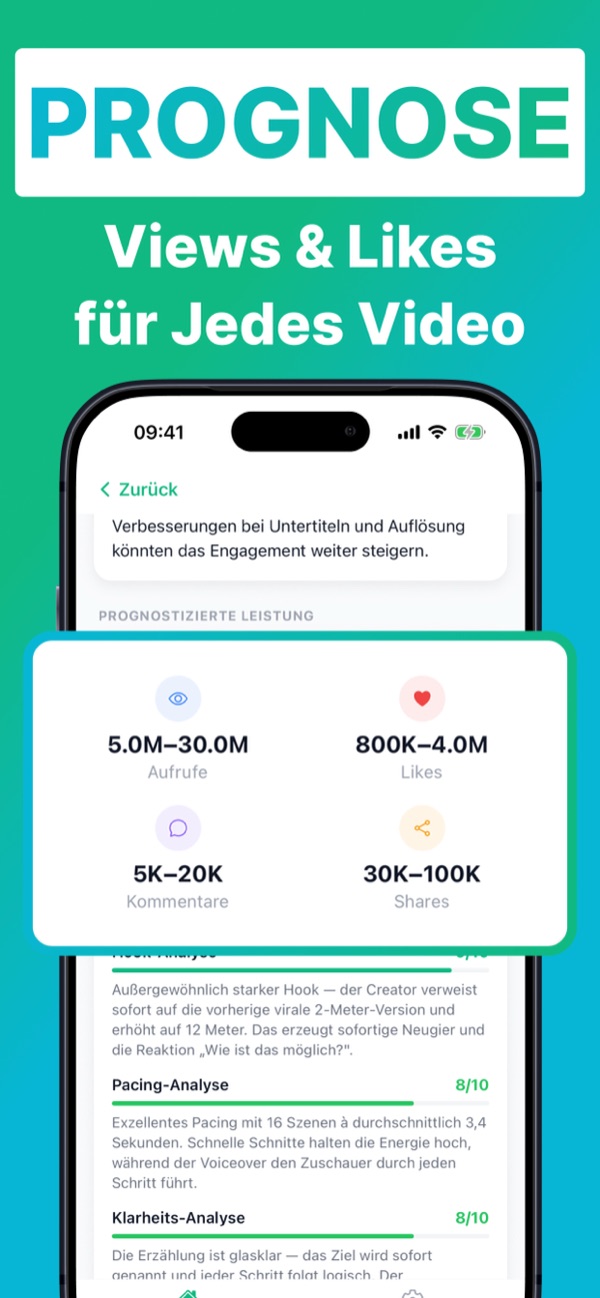Screenshot der BeViral-App 5