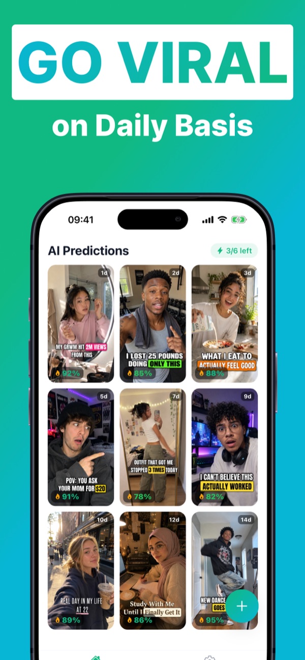 Schermafbeelding van de BeViral-app 3