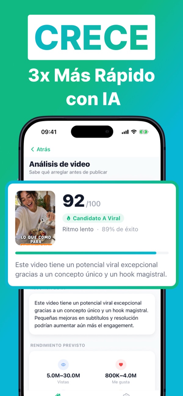 Captura de pantalla de la app BeViral 1