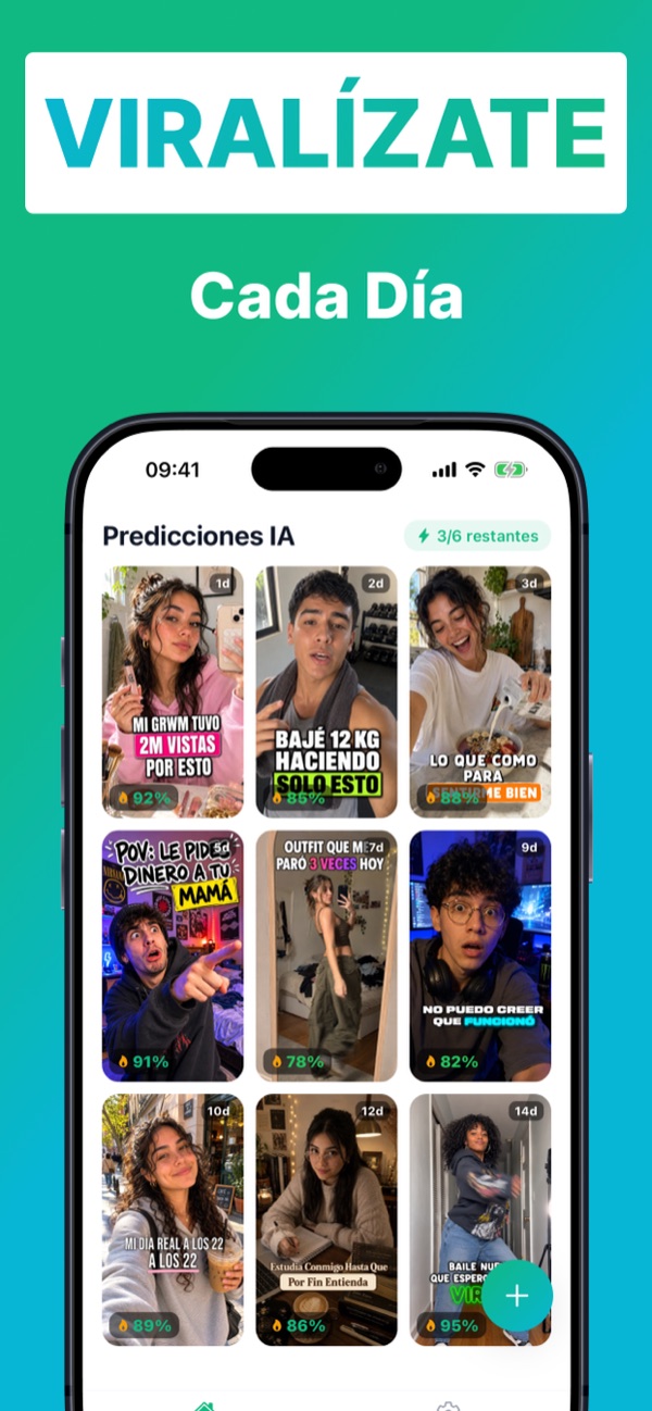 Captura de pantalla de la app BeViral 3