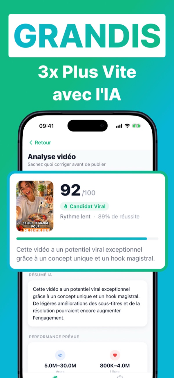 Capture d'écran de l'application BeViral 1