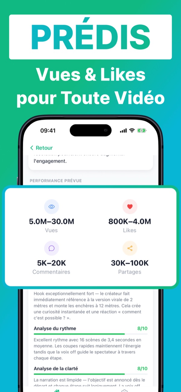 Capture d'écran de l'application BeViral 5